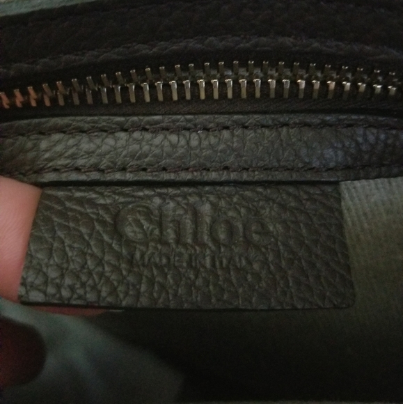 Chloe Medium Marcie Leather Satchel Bold Brown - Picture 7 of 12